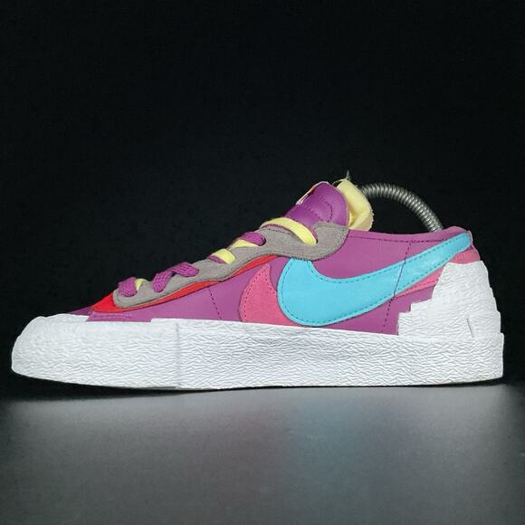 Men’s 6.5 Women’s 8 Nike Blazer Low Sacai Kaws Purple Dusk Casual Sneakers Shoes - Picture 7 of 9